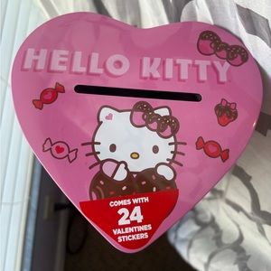 Hello Kitty Valentines Day Heart Tin Box